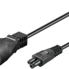 MicroConnect strømkabel DK til C5 - 1,8 m