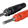 4 mm laborationsprop 55 mm med skrueforbindelse - Rød