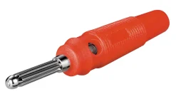 4 mm laborationsprop 55 mm med skrueforbindelse - Rød