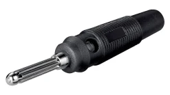 4 mm laboratorieprop 55 mm med skruvforbindelse - Sort