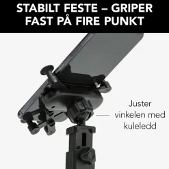 Mobilholder med hurtigfastgørelse til forruden.