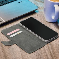 Mobilize Classic Gelly Wallet Book Case til iPhone 16 Plus, Sort