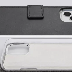 Mobilize Classic Gelly Wallet Book Case til iPhone 16 Plus, Sort