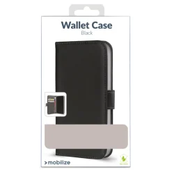 Mobilize Classic Gelly Wallet Book Case til iPhone 16 Pro Max, Sort