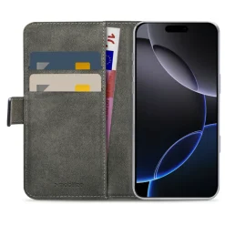 Mobilize Classic Gelly Wallet Book Case til iPhone 16 Pro Max, Sort