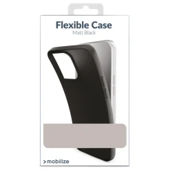 Mobilize Rubber Gelly Case til iPhone 16 Plus, Sort