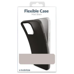 Mobilize Rubber Gelly Case til iPhone 15 Pro, Sort