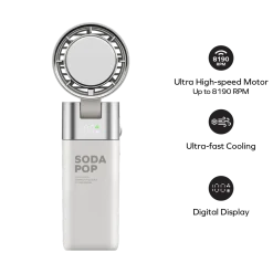 Momax 1° Go Freeze foldbar minifan, Hvid