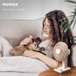 Momax 1°Pod mini-bordventilator, Sandsten