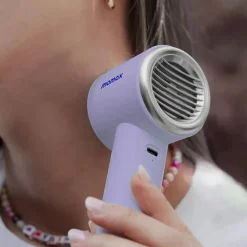 Momax Ultra Freeze bærbar fan med køleplade, Lilla