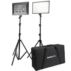 Nanlite LumiPad 25 LED-paneler med stativ 2-pakke