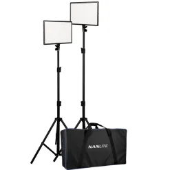 Nanlite LumiPad 25 LED-paneler med stativ 2-pakke