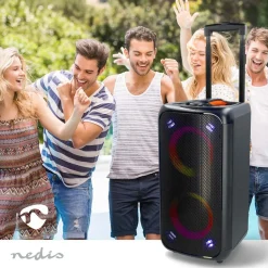 Nedis Bluetooth Party Højttaler med karaokefunktion