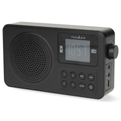 Nedis Bærbar FM-radio med Bluetooth
