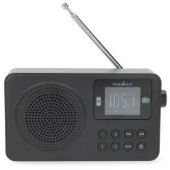 Nedis Bærbar FM-radio med Bluetooth