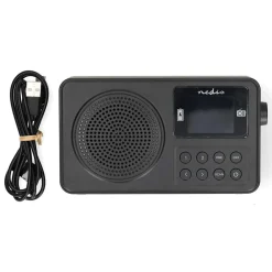 Nedis Bærbar FM-radio med Bluetooth