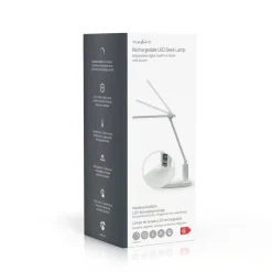 Nedis genopladelig LED-skrivebordslampe med display