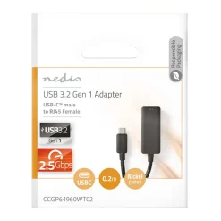 Nedis Gigabit-netværkskort USB-C 2,5 Gb/s