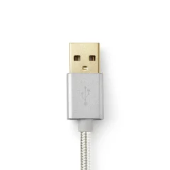 Nedis 2-i-1 lade- og synkroniseringskabel, USB-A til Lightning/Micro-USB, 2 m