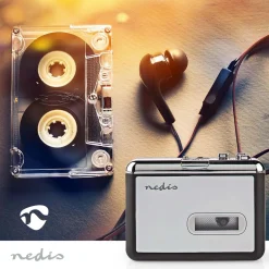 Nedis Kassette- til MP3-omformer, bærbar