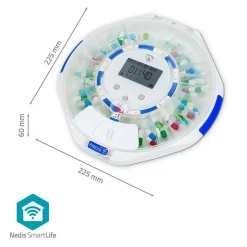 Nedis SmartLife Pilledispenser med LCD - WiFi