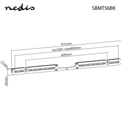 Nedis Soundbar-beslag til Sonos
