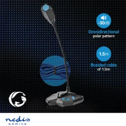 Nedis Streaming og Gaming Mikrofon