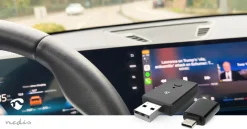 Nedis Trådløs CarPlay- og Android Auto-adapter