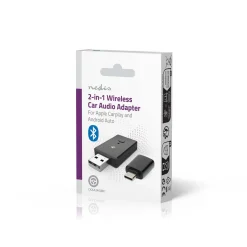 Nedis Trådløs CarPlay- og Android Auto-adapter