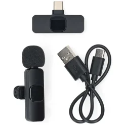 Nedis Trådløs knaphuls mikrofon til USB-C-porten.