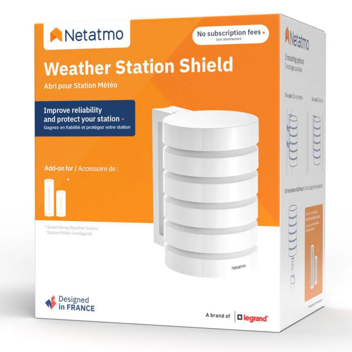 Netatmo Vejrstation Skjold Vejrstation beskyttelse 1-pakke