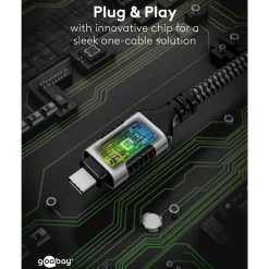 Netværkskabel med USB-tilslutning USB-C - 2 m