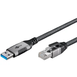 Netværkskabel med USB-tilslutning USB-A - 1 m
