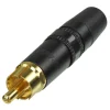 Neutrik Stikprop RCA i metal Han - Sort