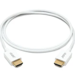 Nikabe Tynd HDMI 2.1-kabel - 8K/60 Hz & 4K/120 Hz - Hvid - 1 m