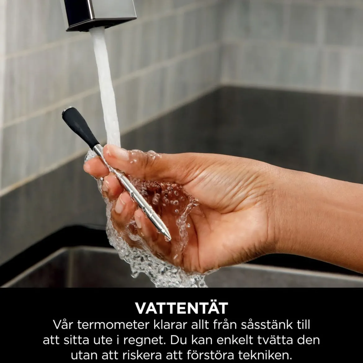 Ninja ProChef trådløst stegetermometer, Sort/sølv