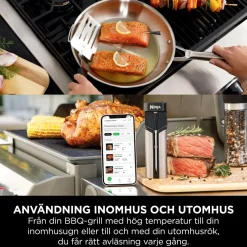 Ninja ProChef trådløst stegetermometer, Sort/sølv