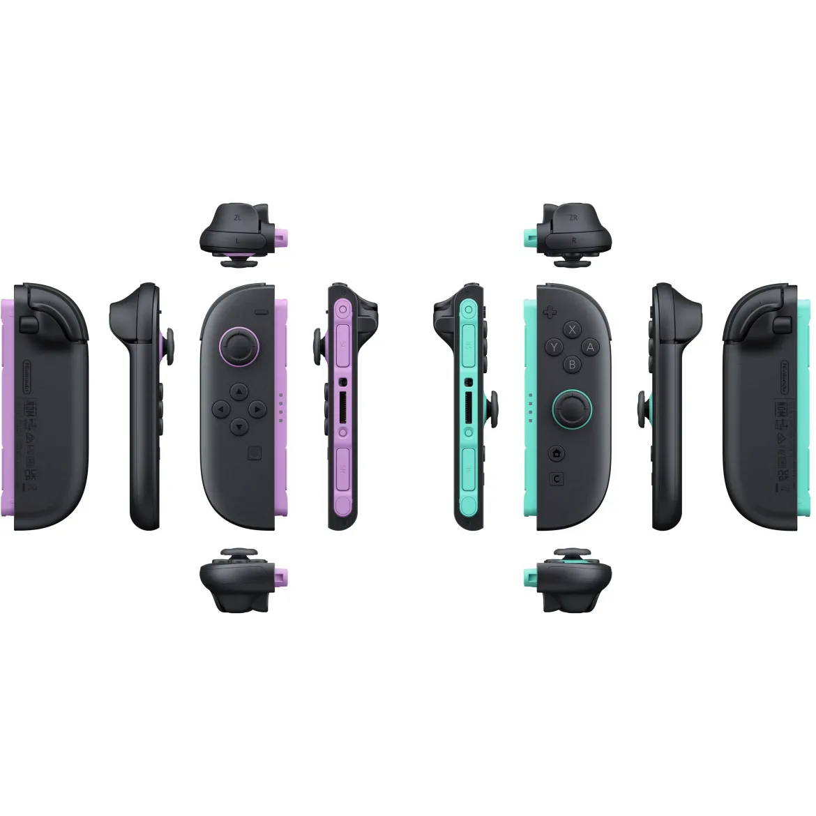 Nintendo Joy Con 2 Par - Lyse lilla/lysegrøn
