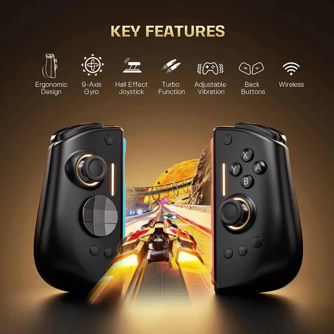 NYXI Hyperion 3 trådløs JoyPad til Nintendo Switch 2, Sort
