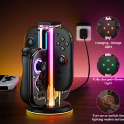 NYXI Zeus ladestation til Nintendo Switch og Switch 2