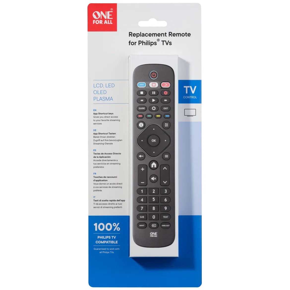 One For All Fjernbetjening til Philips TV