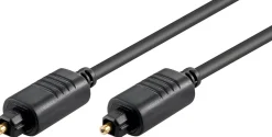 Optisk Toslink Kabel 1.5 m - Sort