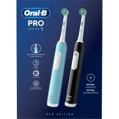 Oral-B Pro 1 DUO Elektrisk tandbørste 2-pakke
