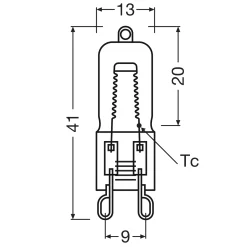 Osram Halopin ovnlampe G9 40W 2-pak
