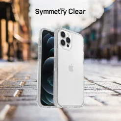 Otterbox Symmetry Slidstærkt cover til iPhone 12 og 12 Pro - Klar