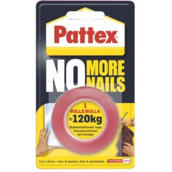 Pattex No more nails Dobbeltklæbende tape 1,5 m