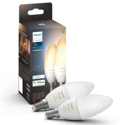 Philips Hue Ambiance Smart LED-pære E14 470 lm - 2-pak