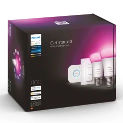 Philips Hue Color Ambiance Startpakke Smarte LED-pærer 2-pakke