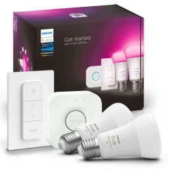 Philips Hue Color Ambiance Startpakke Smarte LED-pærer 2-pakke