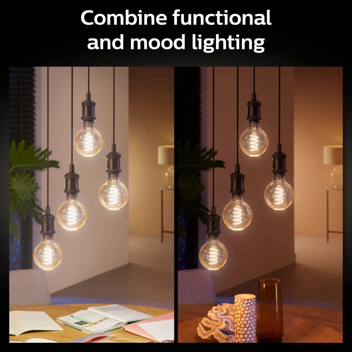 Philips Hue Filament G125 E27 Smart LED-pære 550 lm